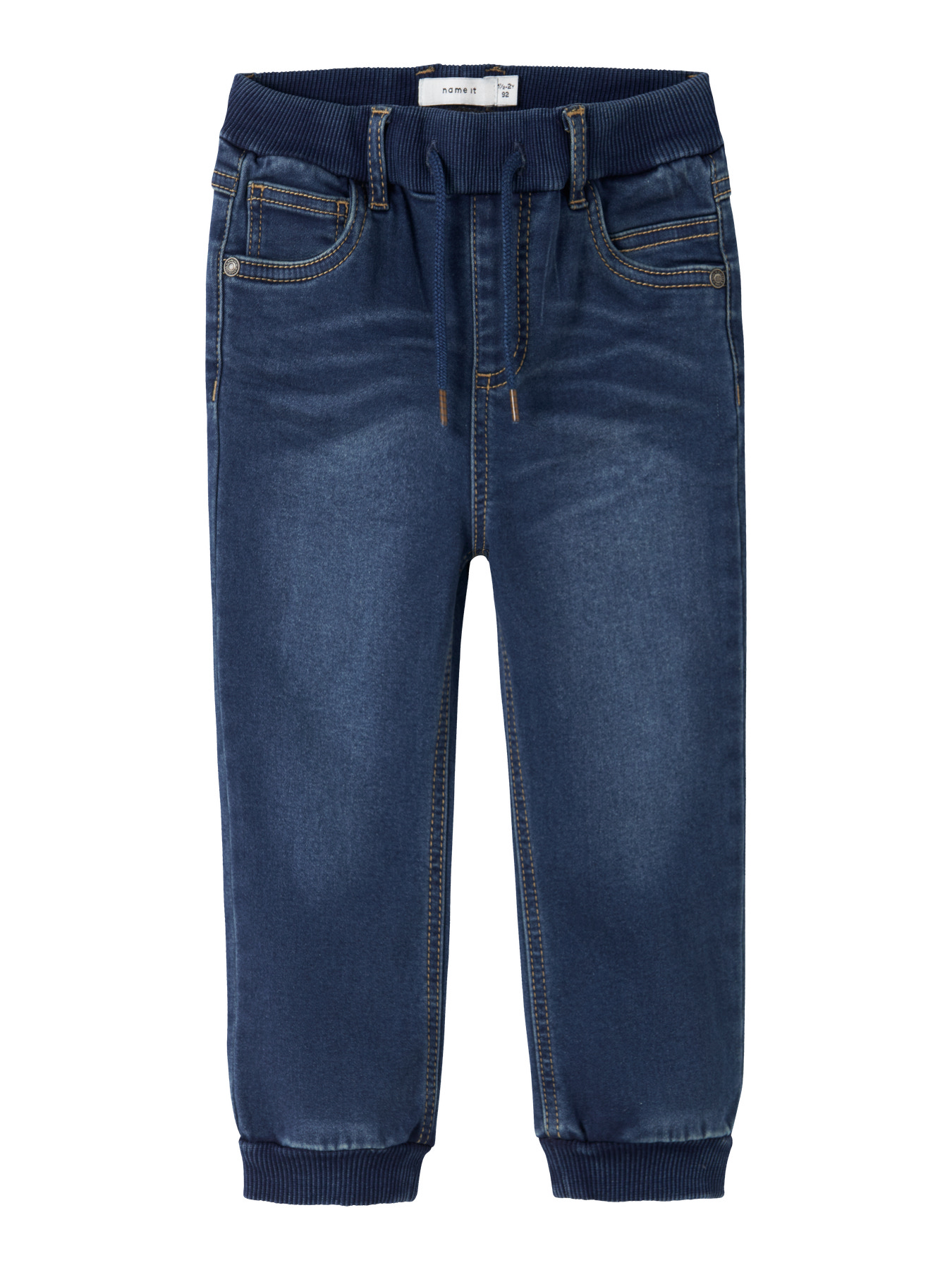 NAME IT Fleece Jeans Ben Baggy Dark Blue Denim