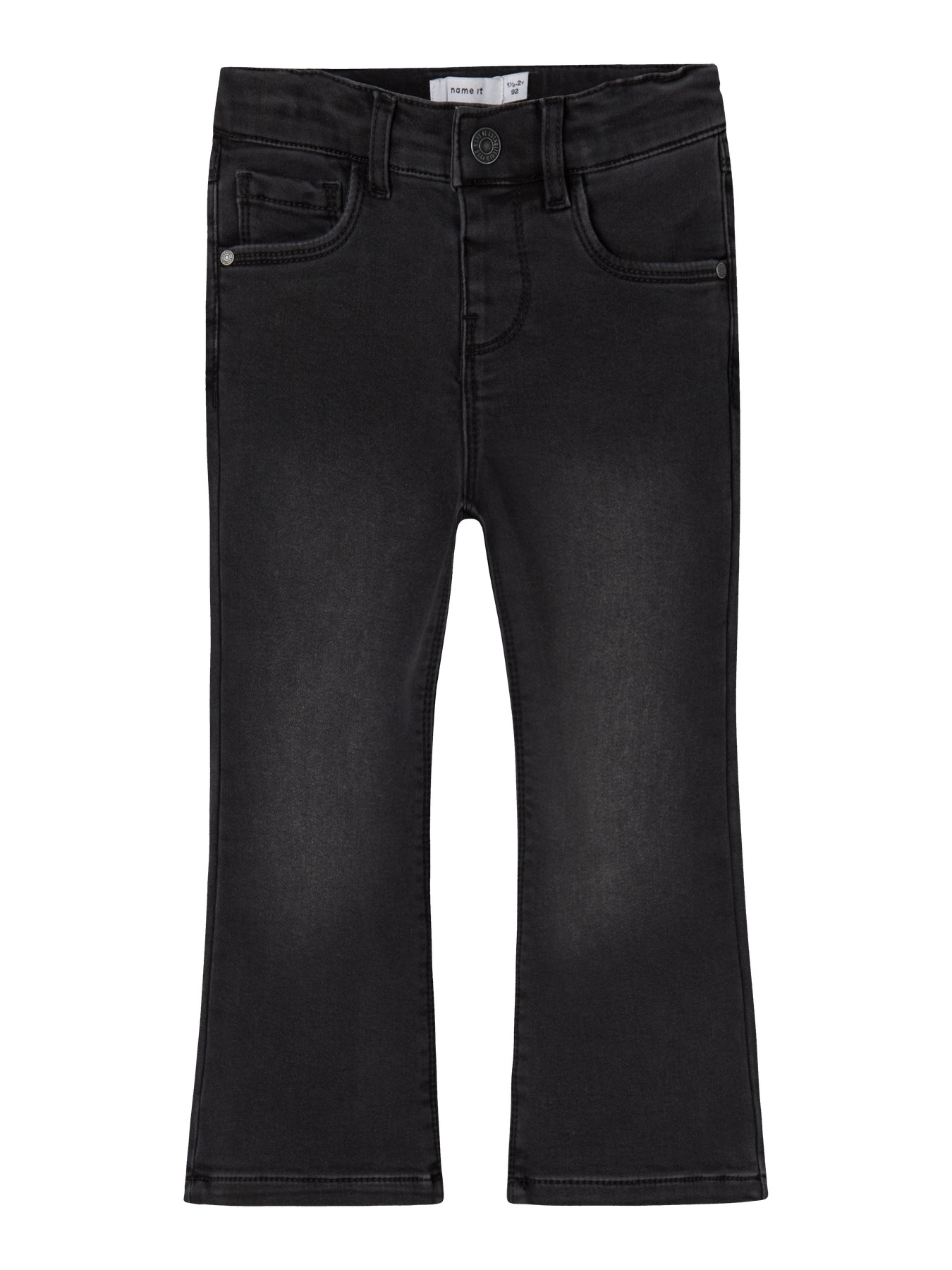 NAME IT Jeans Fleece Salli Boot Black Denim