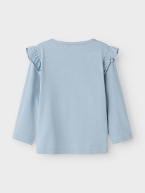 NAME IT Langærmet Bluse Jutte Gabby Dusty Blue