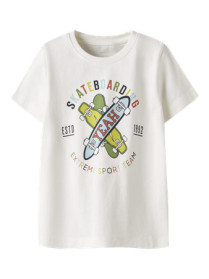 NAME IT T-shirt Karlton Coconut Milk