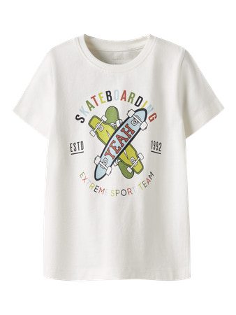 NAME IT T-shirt Karlton Coconut Milk