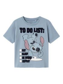NAME IT Stitch T-shirt Judd Dusty Blue