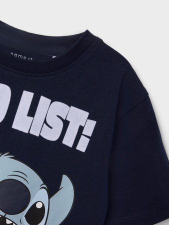 NAME IT Jungen T-Shirt 'Stitch' – Kurzarm, Rundhals, Aus Baumwolle, Für Kinder