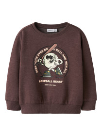 NAME IT Sweatshirt Olaf Shaved Chocolate