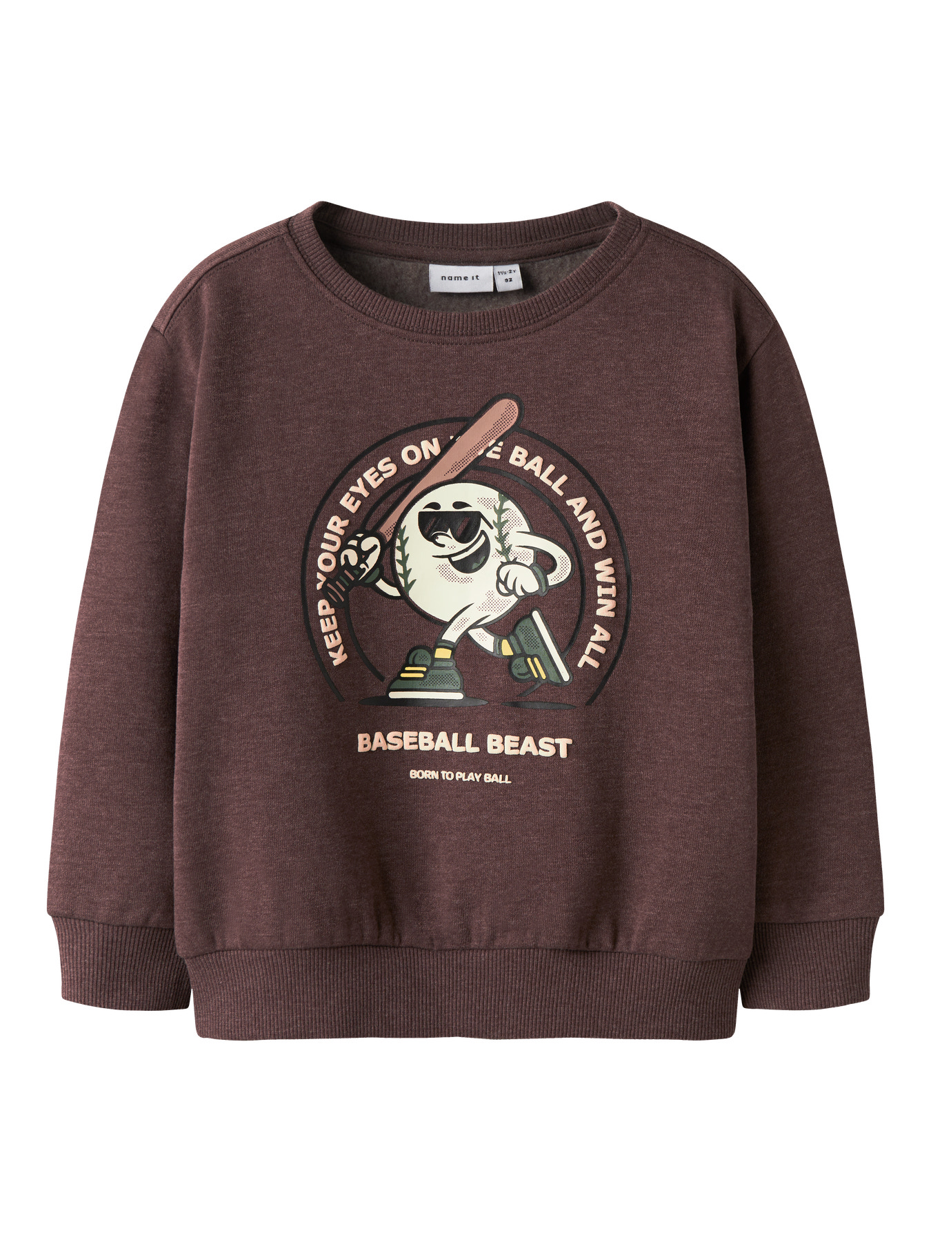 NAME IT Sweatshirt Olaf Shaved Chocolate