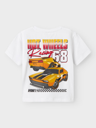 NAME IT Hotwheels T-shirt Jorge Bright White