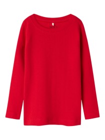 NAME IT Langærmet Bluse Dagnes Chinese Red