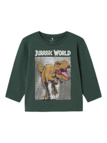 NAME IT Langærmet Bluse Jewel Jurassic Garden Topiary