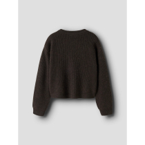NAME IT Striktrøje Holly Chocolate Plum
