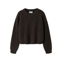 NAME IT Striktrøje Holly Chocolate Plum