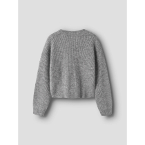 NAME IT Striktrøje Holly Grey Melange