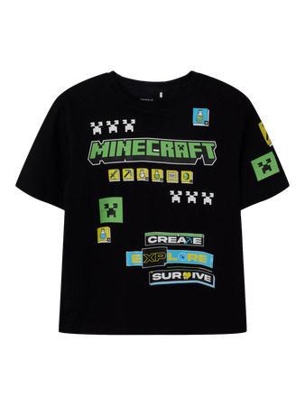 Name It Minecraft Jeffy T-shirt - Black