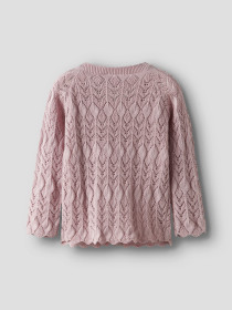 NAME IT Strik Cardigan Lilje Burnished Lilac
