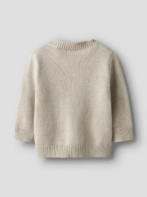 NAME IT Strik Cardigan Lional Peyote Melange
