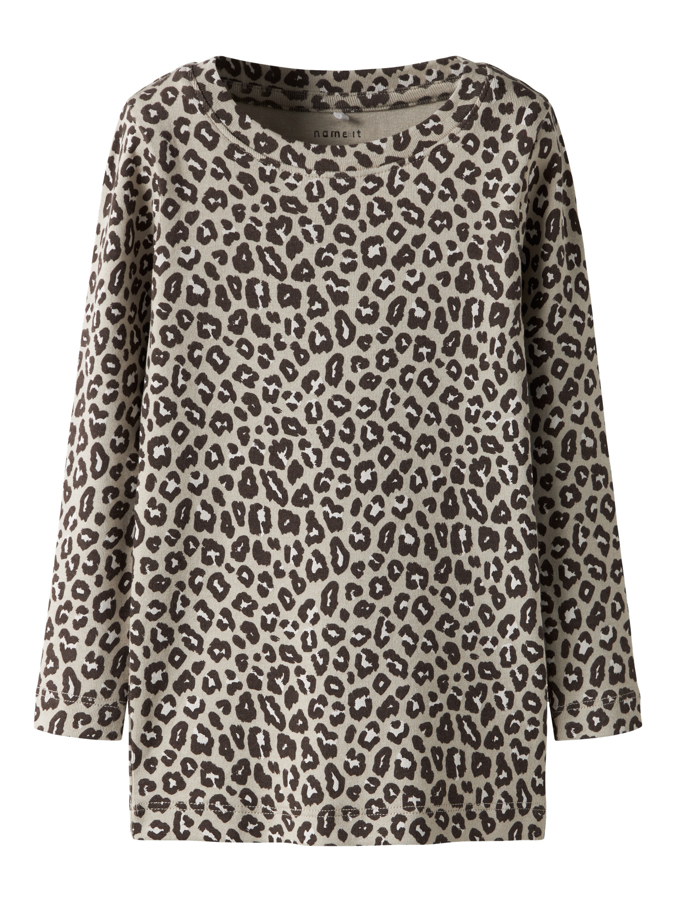 Name It Bluse Peyote Med Leopardprint - Str. 4y 104cm
