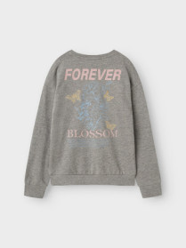 NAME IT Sweatshirt Lotte Light Grey Melange