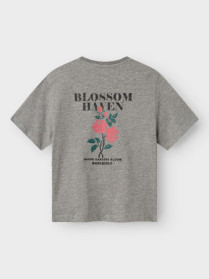 NAME IT T-shirt Lonnie Light Grey Melange