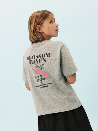 NAME IT T-shirt Lonnie Light Grey Melange