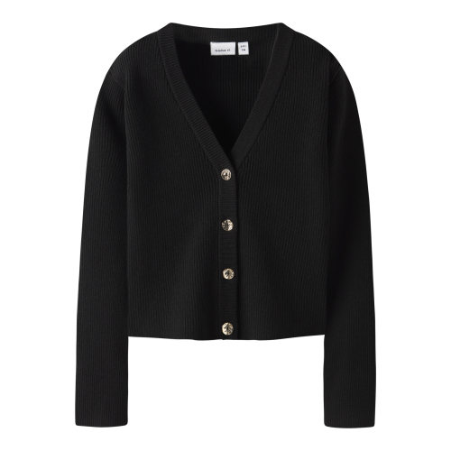 Name It Larenlise - Børne Strik Cardigan - Sort - 134