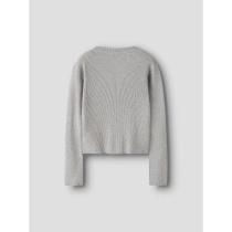 NAME IT Strik Cardigan Larenlise Light Grey Melange