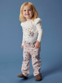 NAME IT Straight Bukser Rose Burnished Lilac 