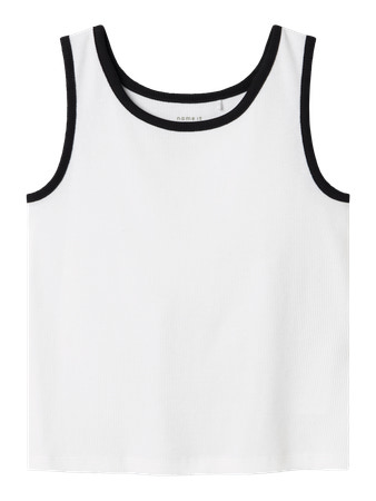 Name It NkfJally Rib Tanktop - Bright White