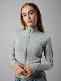 LMTD Cardigan Dicte Light Grey Melange