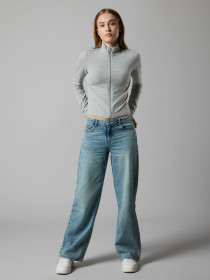 LMTD Cardigan Dicte Light Grey Melange