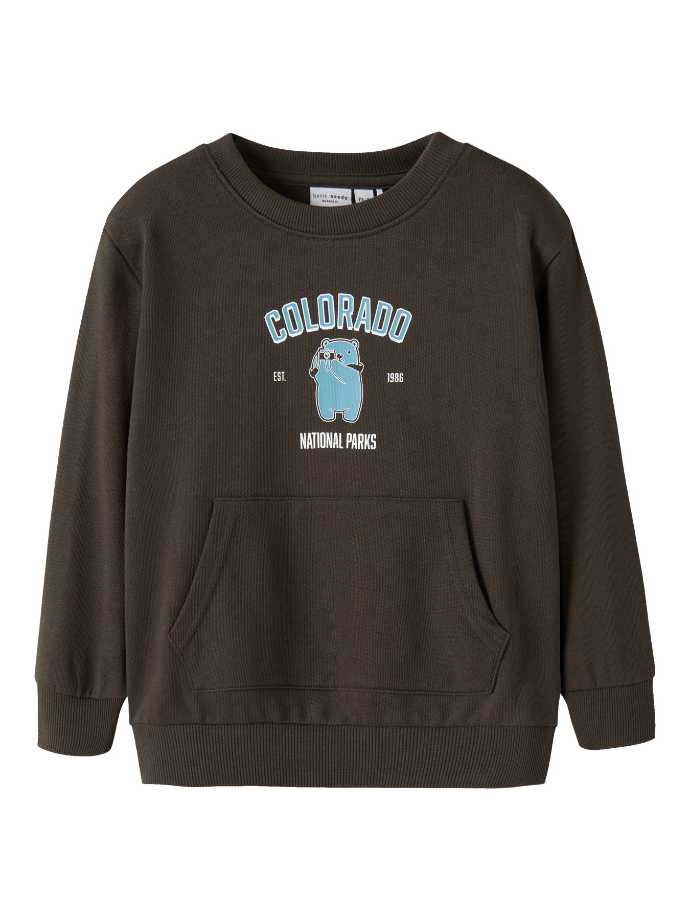 NAME IT Sweatshirt Voder Turkish Coffee billede