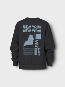 NAME IT Sweatshirt Vasha Black New York 1982