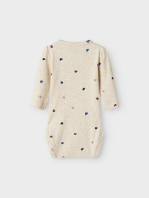 NAME IT Langærmet Body Nutti Peyote Melange