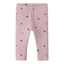 NAME IT Leggings Nutti Burnished Lilac Hearts