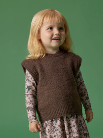 NAME IT Strik Vest Neifyly Peppercorn