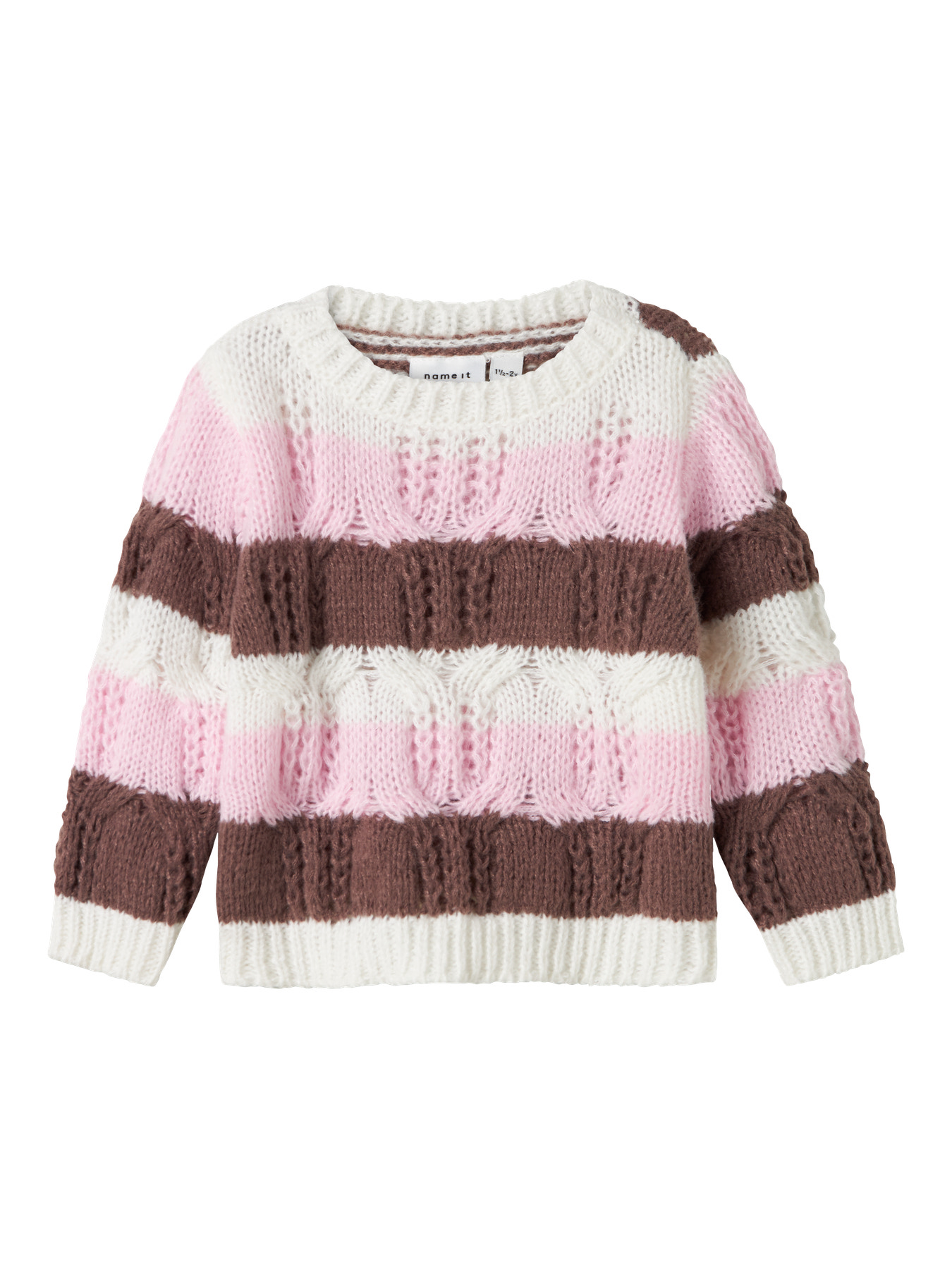 Name it Sweatshirt - Strik - NmfNibo - Peppercorn