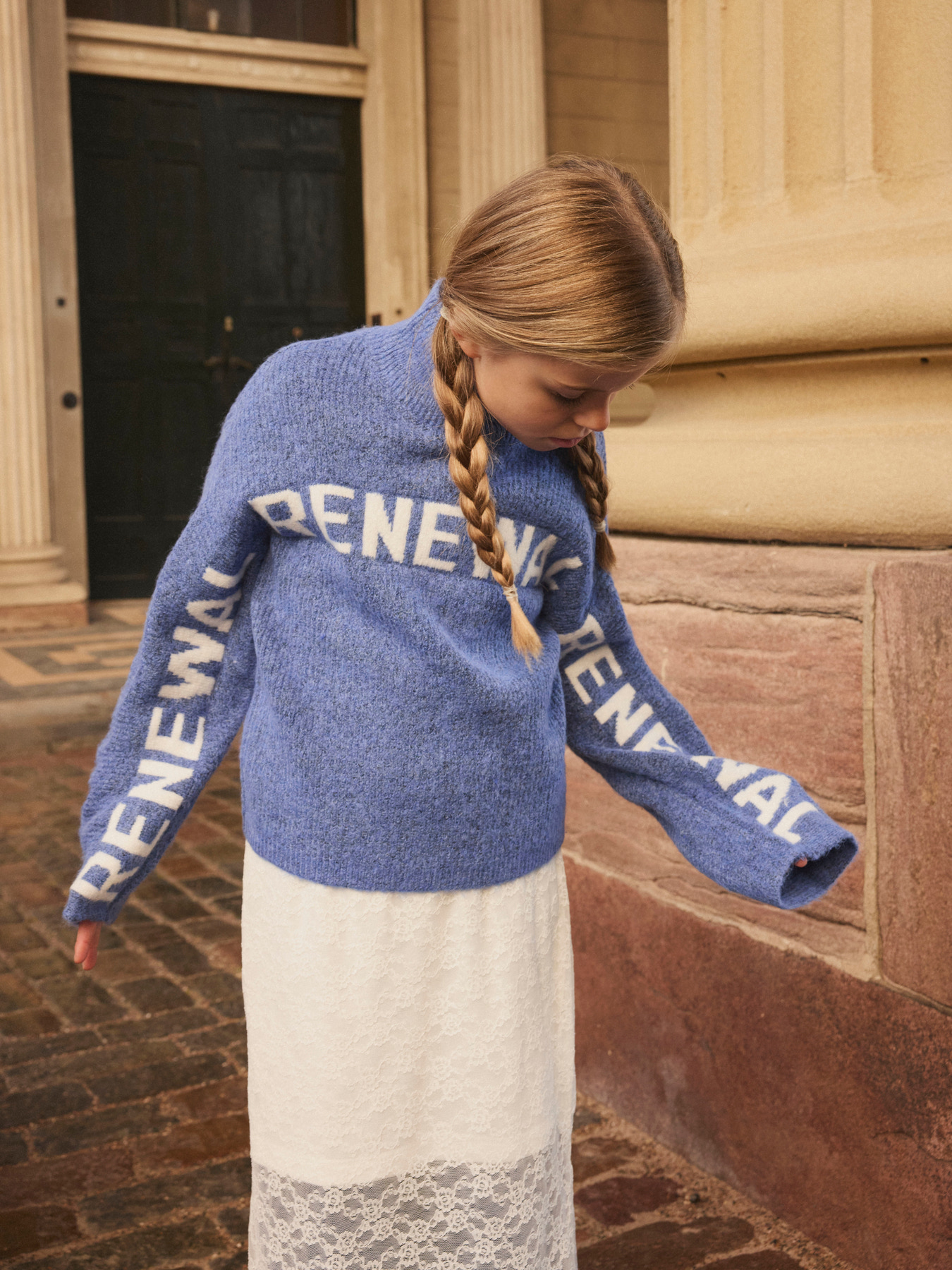 NAME IT Striktrøje Nuva Amparo Blue