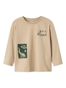 NAME IT Langærmet Bluse Niklaus Island Fossil
