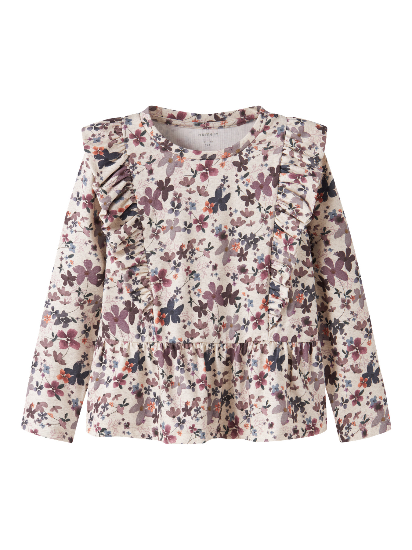 NAME IT Peplum Bluse Naline Peyote Melange