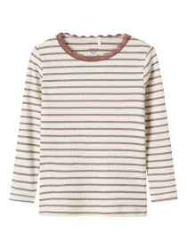 NAME IT Langærmet Bluse Nette Peppercorn