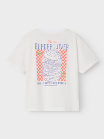 NAME IT T-shirt Dartin Bright White Burger