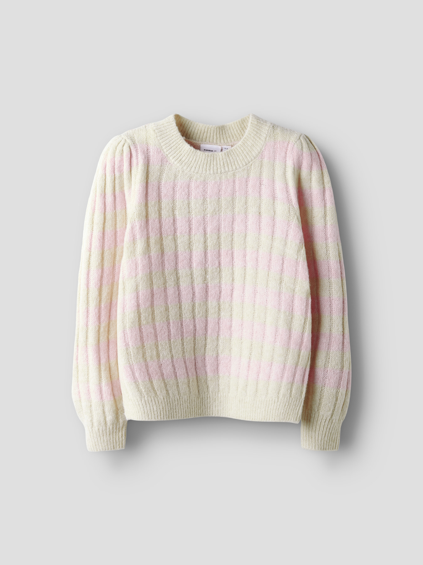 NAME IT Striktrøje Ditte Buttercream Pirouette