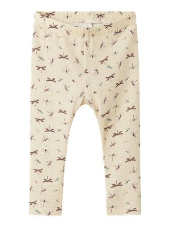 Name It Leggings Summer Sand Med Guldsmedeprint - Str. 0m 50cm