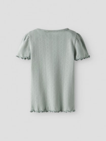 NAME IT T-shirt Silke Aqua Gray