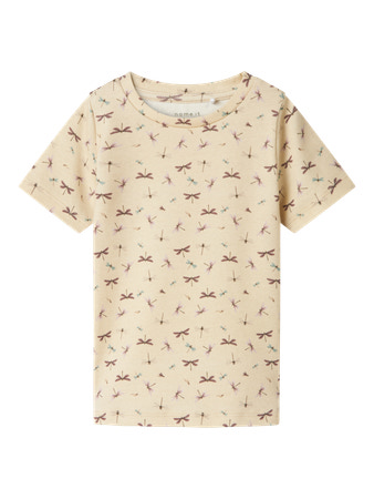 Name It T-shirt Summer Sand Med Guldsmedprint - Str. 6y 116cm