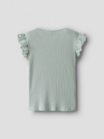 NAME IT Blonde Top Halina Aqua Gray