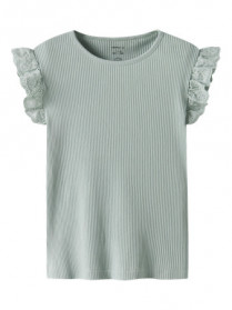 NAME IT Blonde Top Halina Aqua Gray