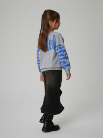 NAME IT Sweatshirt Stitch Akira Grey Melange