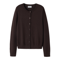 NAME IT Strik Cardigan Valane Chocolate Plum