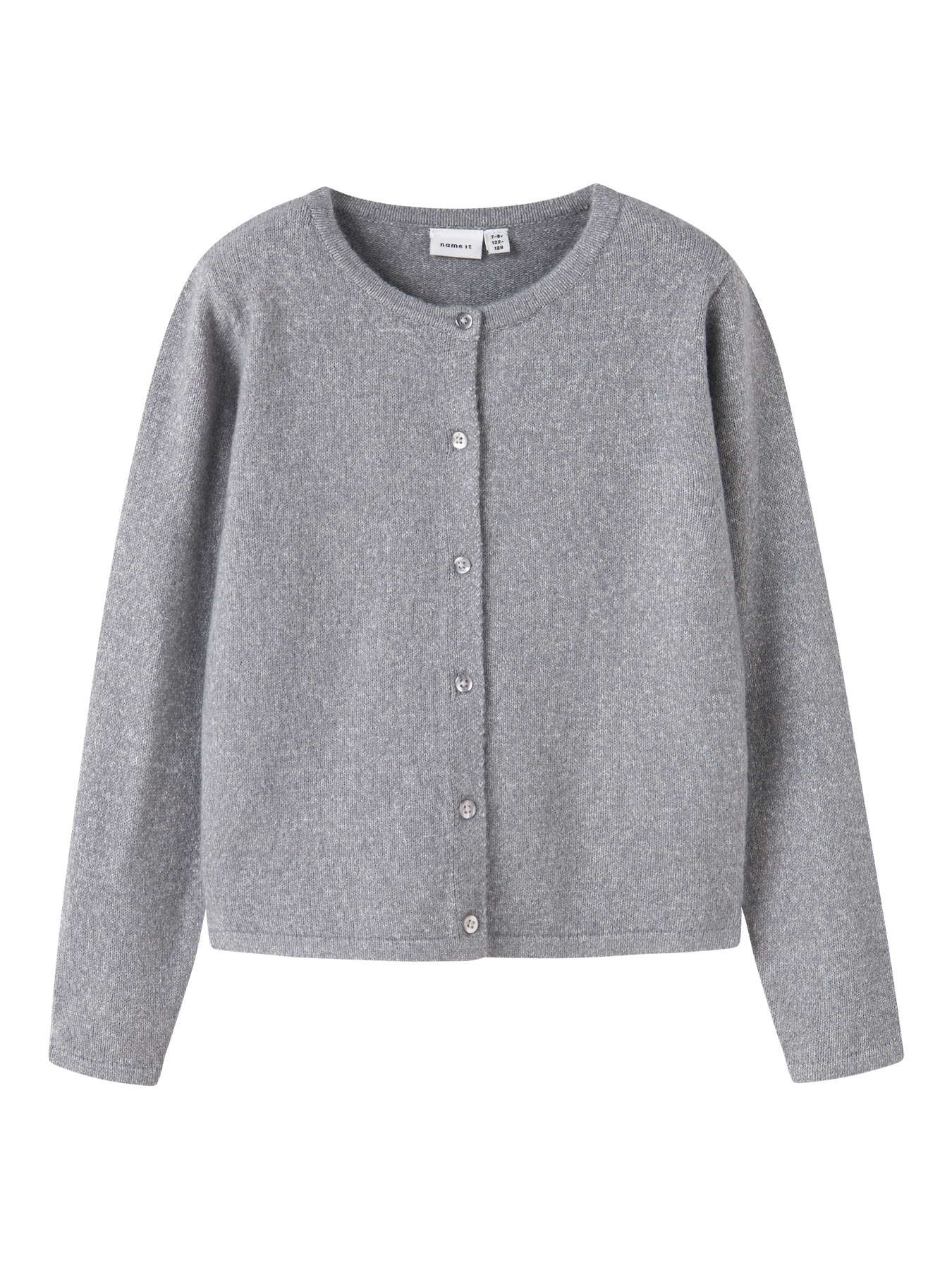 NAME IT Strik Cardigan Saluna Grey Melange