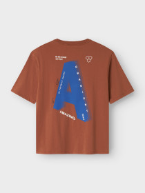 NAME IT T-shirt Oakley Carob Brown