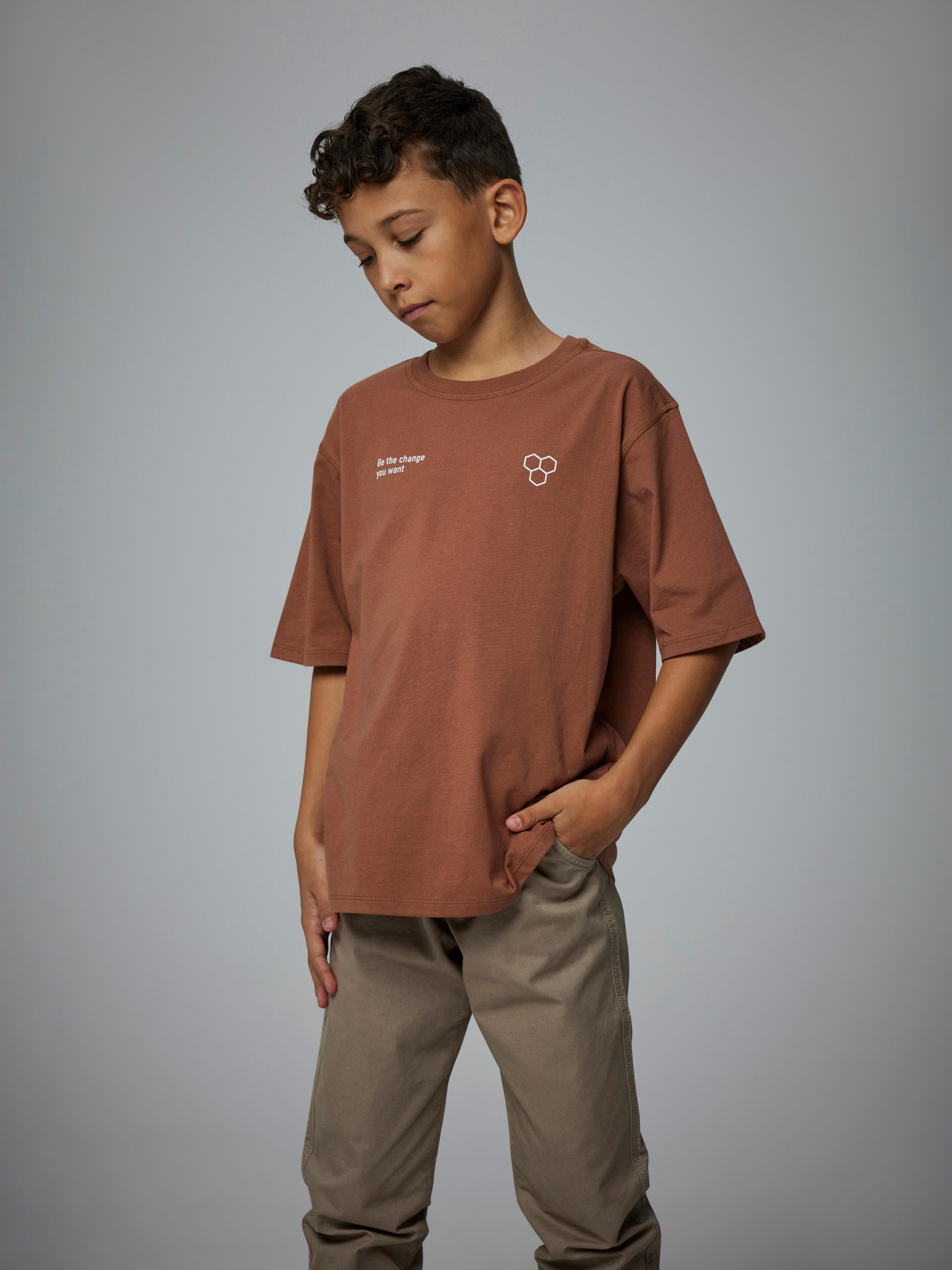 NAME IT T-shirt Oakley Carob Brown